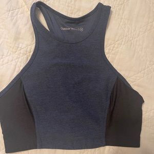 Outdoor Voices Athena Crop Top Navy and Charcoal